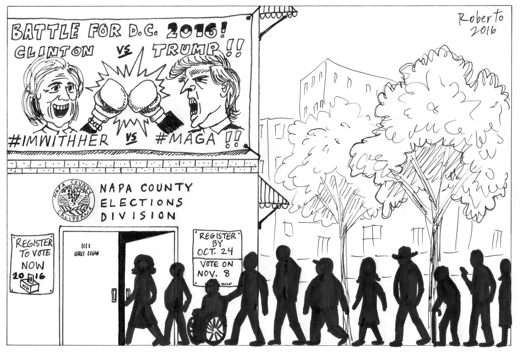 Roberto Tinoco editorial cartoon
